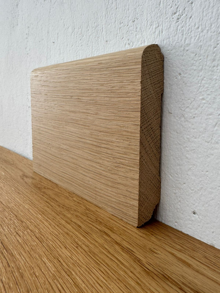 Плинтус массив Дуб прямой без покрытия 100х17мм